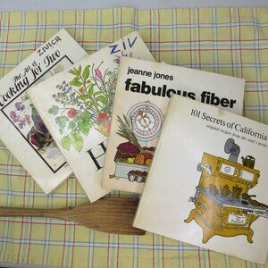 Lot of Four 101 Productions Cook Books 60s 70s Herb Fiber California Chefs Two